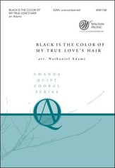 Black is the Color of My True Love's Hair SSAA choral sheet music cover